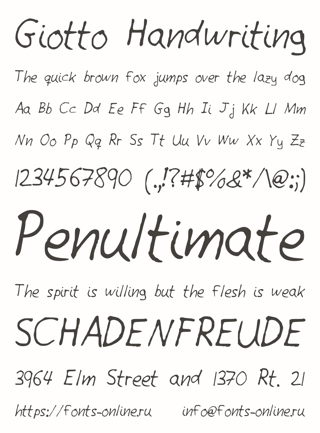 Giotto Handwriting Free Font Download